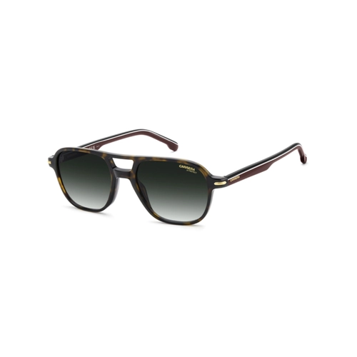 Óculos de Sol CARRERA 392/S 086 549K Acetato Marrom Mesclado Escuro com lentes na cor Verde Degradê