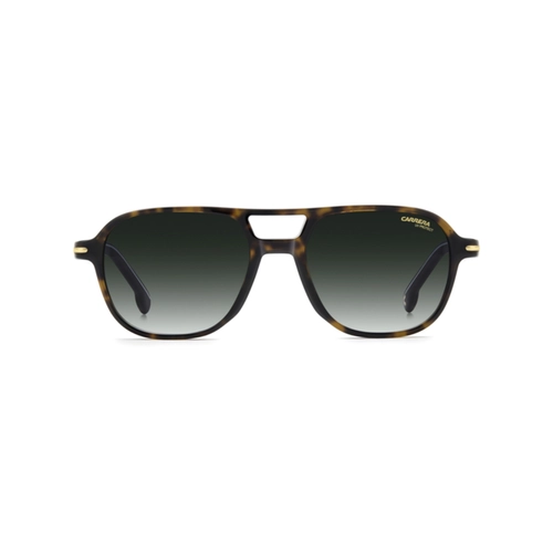 Óculos de Sol CARRERA 392/S 086 549K Acetato Marrom Mesclado Escuro com lentes na cor Verde Degradê