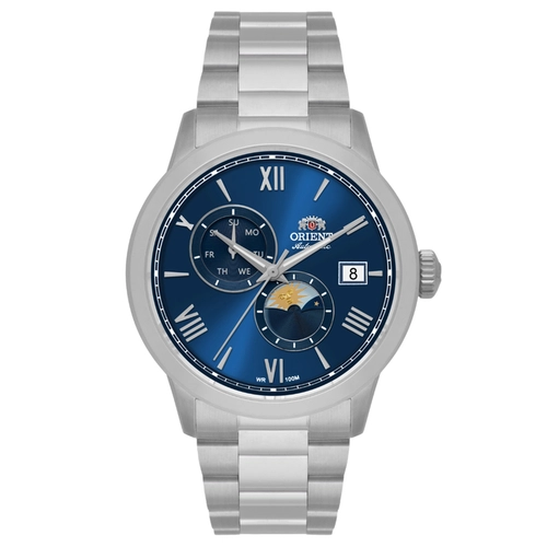 Relógio Orient Special Calibers Sun & Moon - YN6SS034 D3SX Azul