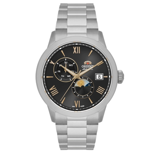 Relógio Orient Special Calibers Sun & Moon - YN6SS034 P3SX Preto