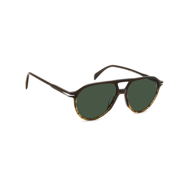 Óculos de Sol David Beckham DB 1218/S NNG 56QT Acetato Marrom Mesclado com lentes na cor Verde 3