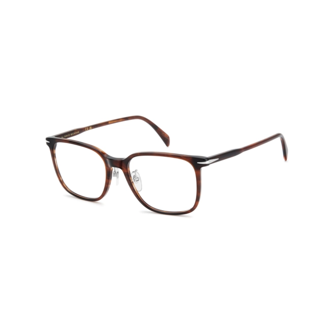 Óculos de Grau David Beckham DB 1233/G EX4 5419 Acetato Marrom Mesclado Escuro 1