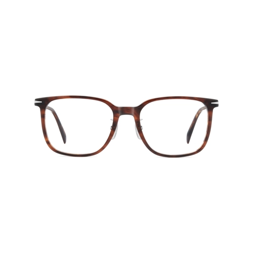 Óculos de Grau David Beckham DB 1233/G EX4 5419 Acetato Marrom Mesclado Escuro