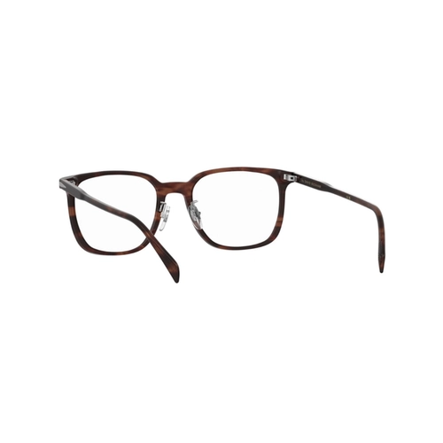 Óculos de Grau David Beckham DB 1233/G EX4 5419 Acetato Marrom Mesclado Escuro