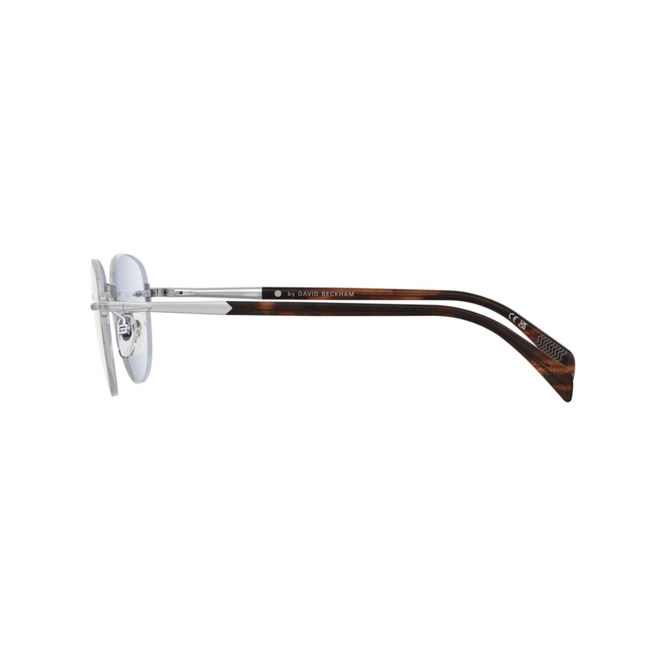 Óculos de Grau David Beckham DB 1243 9CI 4922 Metal Prata com Lente Estética Espelho Azul 4