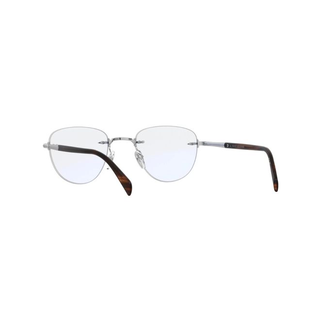 Óculos de Grau David Beckham DB 1243 9CI 4922 Metal Prata com Lente Estética Espelho Azul 5