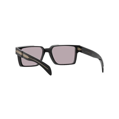 Óculos de Sol David Beckham DB 7162/S 807 56KE S Acetato Preto com lentes na cor Violeta Fotocromático