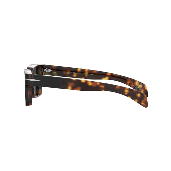 Óculos de Sol David Beckham DB 7162/S WR7 56IR Acetato Preto e Marrom Mesclado com lentes na cor Cinza 4