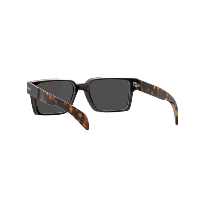 Óculos de Sol David Beckham DB 7162/S WR7 56IR Acetato Preto e Marrom Mesclado com lentes na cor Cinza 5