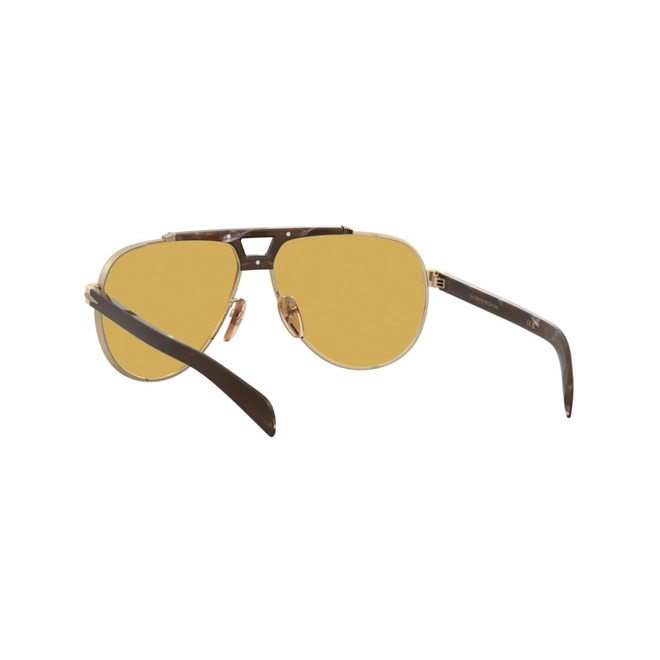 Óculos de Sol David Beckham DB 7169/S 01Q 62HO Metal Marrom e Dourado com lentes na cor Amarelo 5