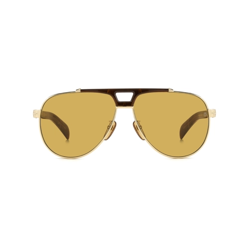 Óculos de Sol David Beckham DB 7169/S 01Q 62HO Metal Marrom e Dourado com lentes na cor Amarelo