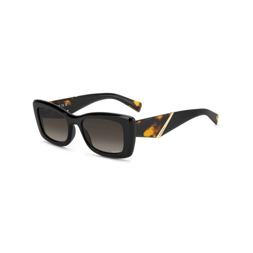 Óculos de Sol Missoni MIS 0296/S QFU 53HA Acetato Preto com lentes na cor Marrom Degradê