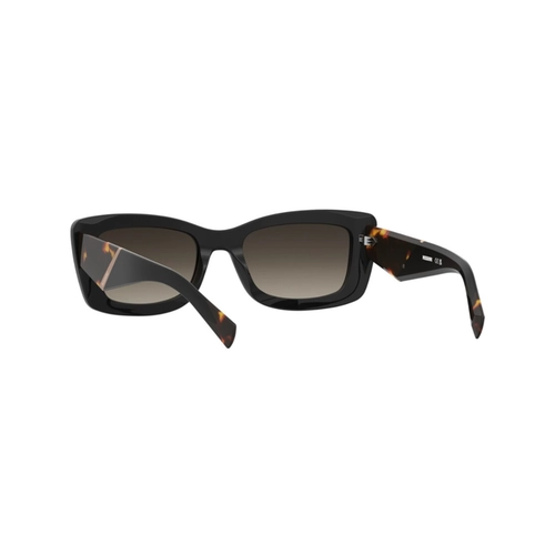 Óculos de Sol Missoni MIS 0296/S QFU 53HA Acetato Preto com lentes na cor Marrom Degradê