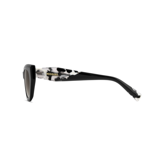 Óculos de Sol Missoni MIS 0300/S 807 53HA Acetato Preto com lentes na cor Marrom Degradê 4