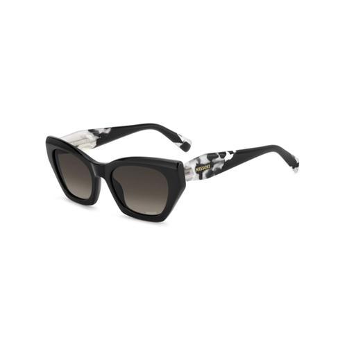 Óculos de Sol Missoni MIS 0300/S 807 53HA Acetato Preto com lentes na cor Marrom Degradê