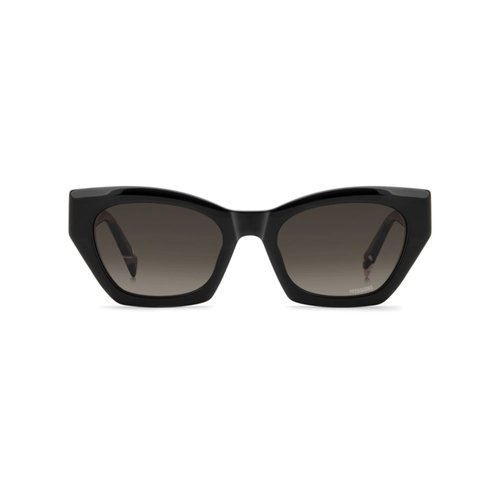 Óculos de Sol Missoni MIS 0300/S 807 53HA Acetato Preto com lentes na cor Marrom Degradê