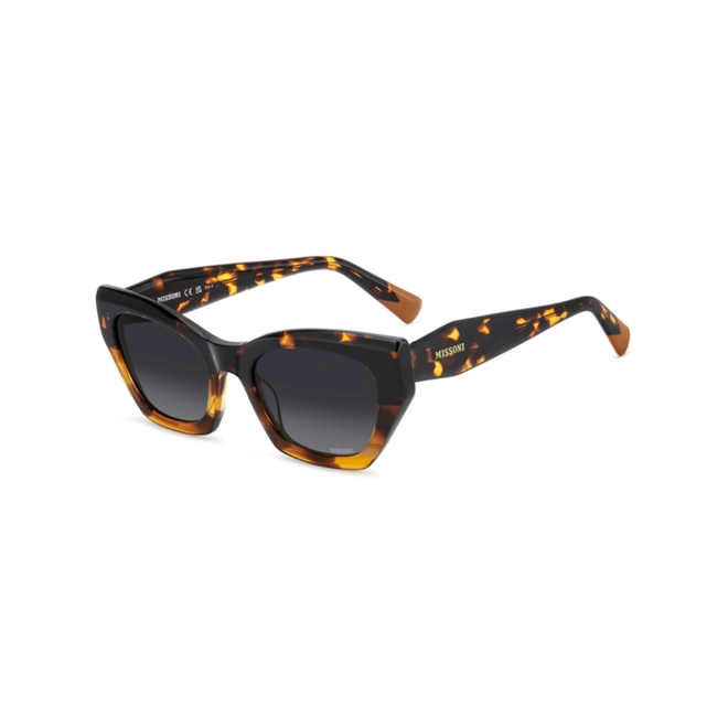 Óculos de Sol Missoni MIS 0300/S 2OK 539O Acetato Marrom Mesclado com lentes na cor Cinza Degradê 1
