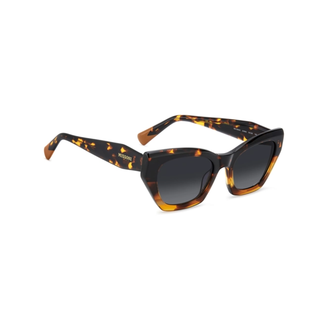 Óculos de Sol Missoni MIS 0300/S 2OK 539O Acetato Marrom Mesclado com lentes na cor Cinza Degradê 3