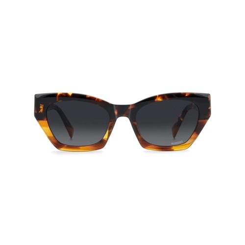 Óculos de Sol Missoni MIS 0300/S 2OK 539O Acetato Marrom Mesclado com lentes na cor Cinza Degradê