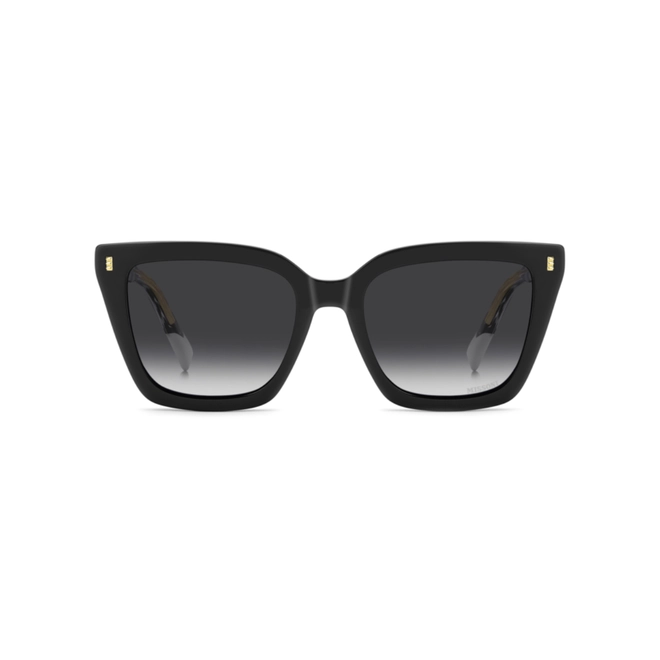 Óculos de Grau Missoni com Clip-On MIS 0309/C 807 54 Poliamida Preto com lentes na cor Cinza Degradê Polarizado 2