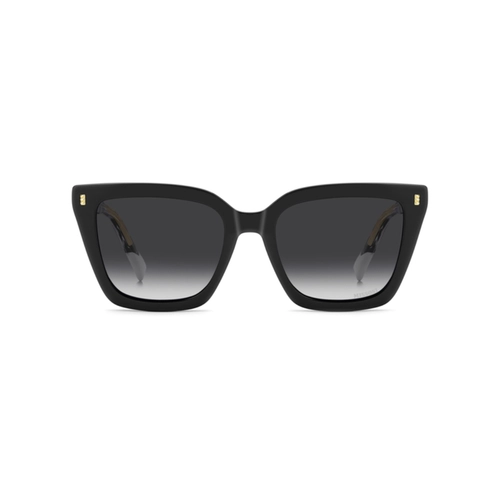 Óculos de Grau Missoni com Clip-On MIS 0309/C 807 54 Poliamida Preto com lentes na cor Cinza Degradê Polarizado