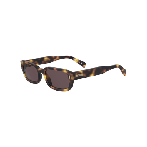Óculos de Sol Moschino MOS221/S 086 55U1 Acetato Marrom Mesclado com lentes na cor Rosa