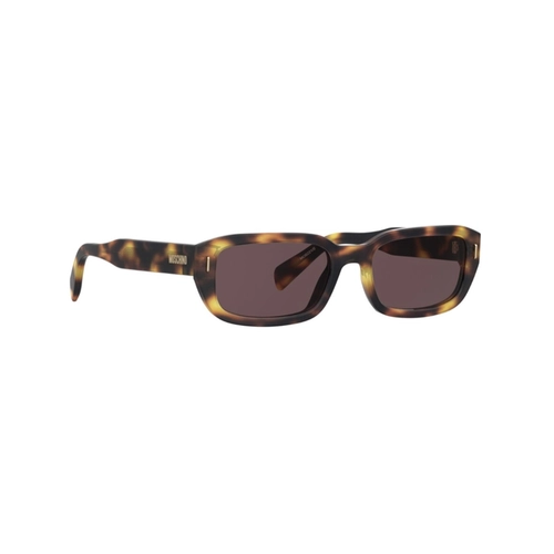 Óculos de Sol Moschino MOS221/S 086 55U1 Acetato Marrom Mesclado com lentes na cor Rosa