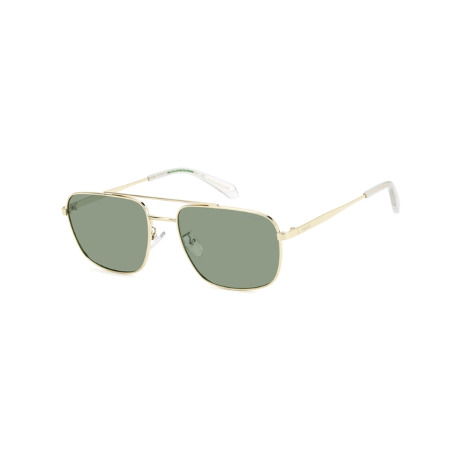 Óculos de Sol Polaroid PLD 4214/G/S/X PEF 59UC Metal Dourado com lentes na cor Verde Polarizado 1
