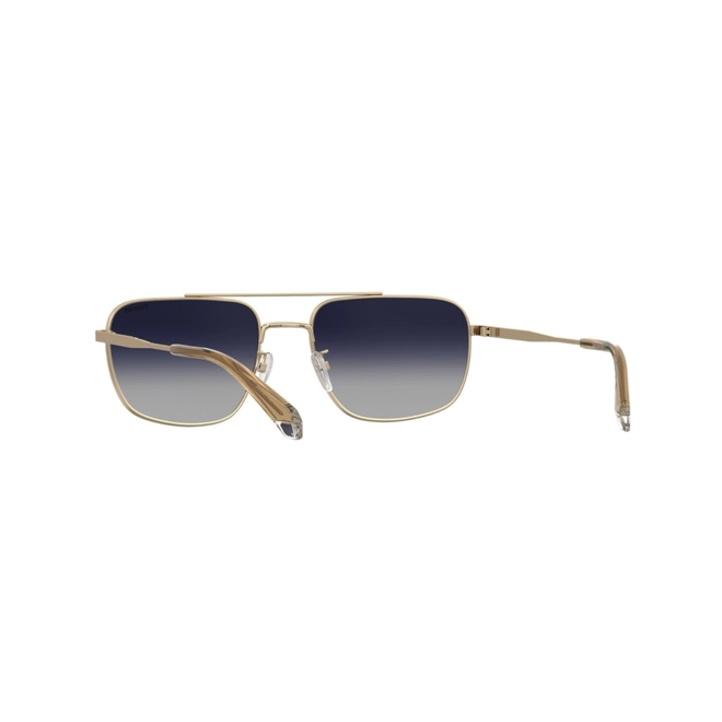 Óculos de Sol Polaroid PLD 4214/G/S/X LKS 59Z7 Metal Dourado com lentes na cor Azul Degradê Polarizado 5