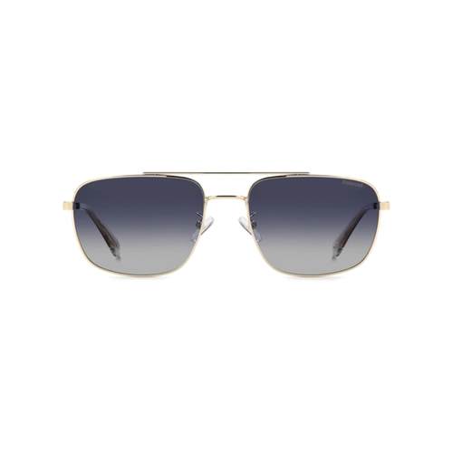 Óculos de Sol Polaroid PLD 4214/G/S/X LKS 59Z7 Metal Dourado com lentes na cor Azul Degradê Polarizado