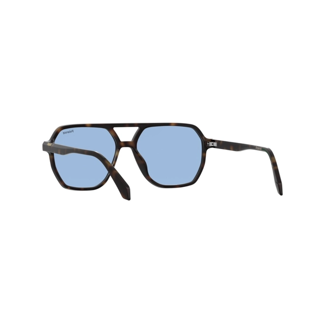Óculos de Sol Polaroid PLD 4218/S 086 56C3 Policarbonato Marrom Mesclado com lentes na cor Azul Polarizado 5