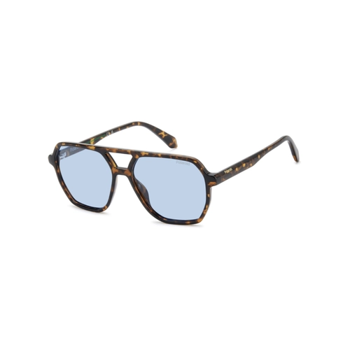 Óculos de Sol Polaroid PLD 4218/S 086 56C3 Policarbonato Marrom Mesclado com lentes na cor Azul Polarizado
