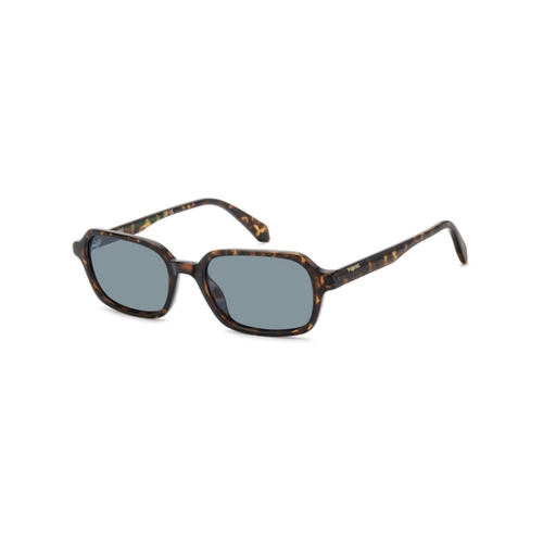 Óculos de Sol Polaroid PLD 4219/S 086 53C3 Policarbonato Marrom Mesclado com lentes na cor Azul Polarizado