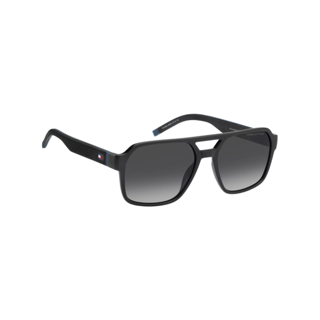 Óculos de Sol Tommy Hilfiger TH 2376/S 807 579O Poliamida Preto com lentes na cor Cinza Degradê 3