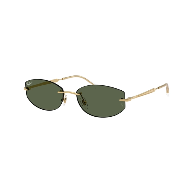Óculos de Sol Ray-Ban 0RB3792 001/9A55 Metal Dourado com lentes na cor Verde Polarizado 1