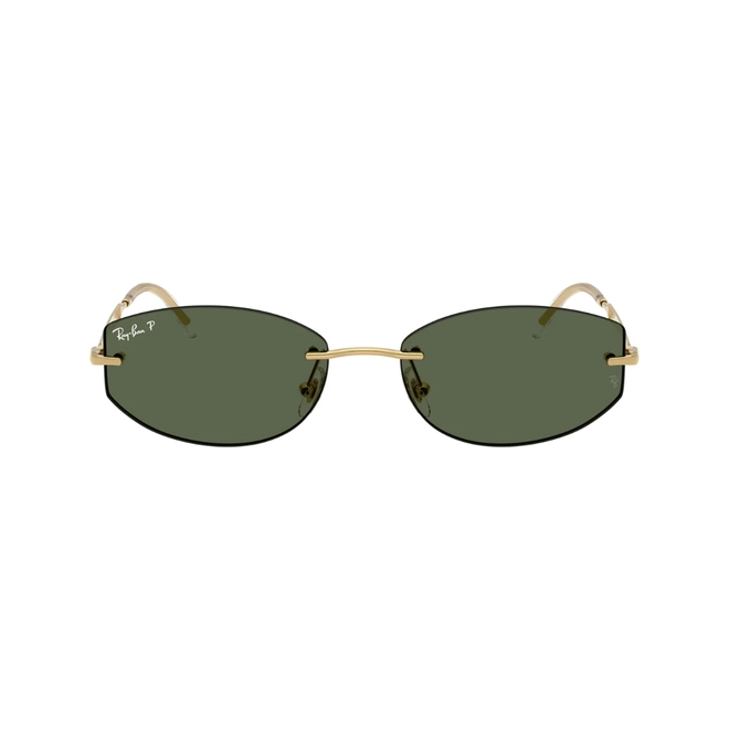 Óculos de Sol Ray-Ban 0RB3792 001/9A55 Metal Dourado com lentes na cor Verde Polarizado 2