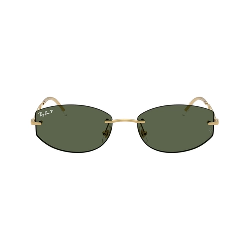 Óculos de Sol Ray-Ban 0RB3792 001/9A55 Metal Dourado com lentes na cor Verde Polarizado