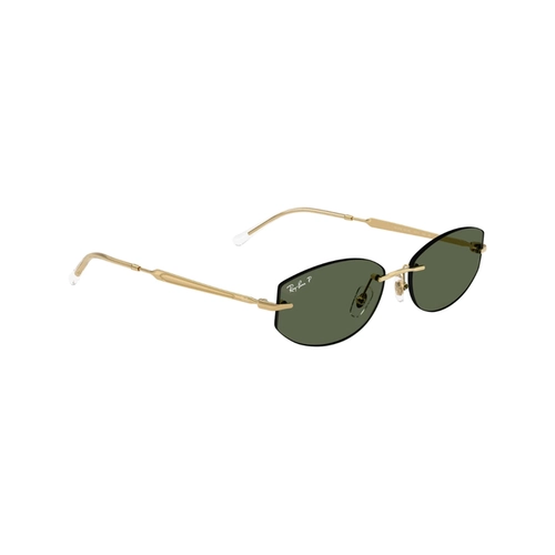 Óculos de Sol Ray-Ban 0RB3792 001/9A55 Metal Dourado com lentes na cor Verde Polarizado