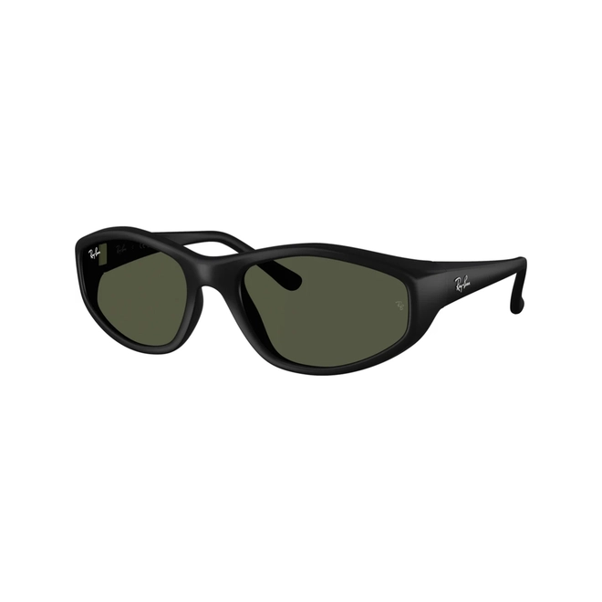 Óculos de Sol Ray-Ban 0RB2228 622/3159 Nylon Emborrachado Preto Fosco com lentes na cor Verde Escuro 1