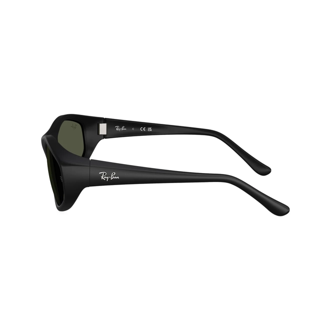Óculos de Sol Ray-Ban 0RB2228 622/3159 Nylon Emborrachado Preto Fosco com lentes na cor Verde Escuro 4