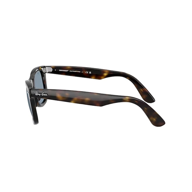 Óculos de Sol Ray-Ban Wayfarer 0RB4340 710/5650 Propionato Marrom Mesclado com lentes na cor Azul 4