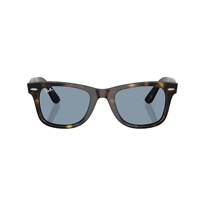 Óculos de Sol Ray-Ban Wayfarer 0RB4340 710/5650 Propionato Marrom Mesclado com lentes na cor Azul 2