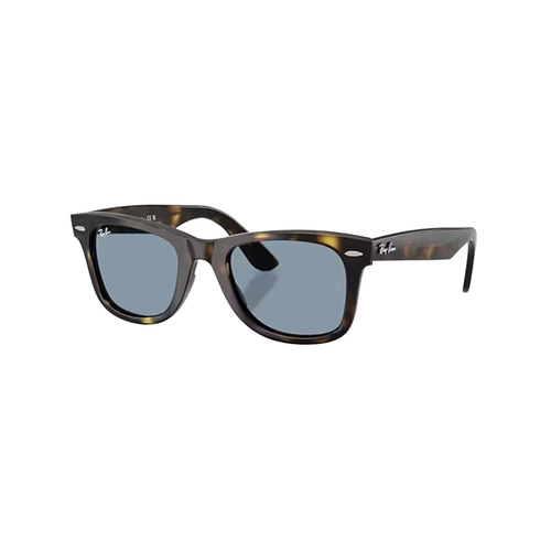 Óculos de Sol Ray-Ban Wayfarer 0RB4340 710/5650 Propionato Marrom Mesclado com lentes na cor Azul