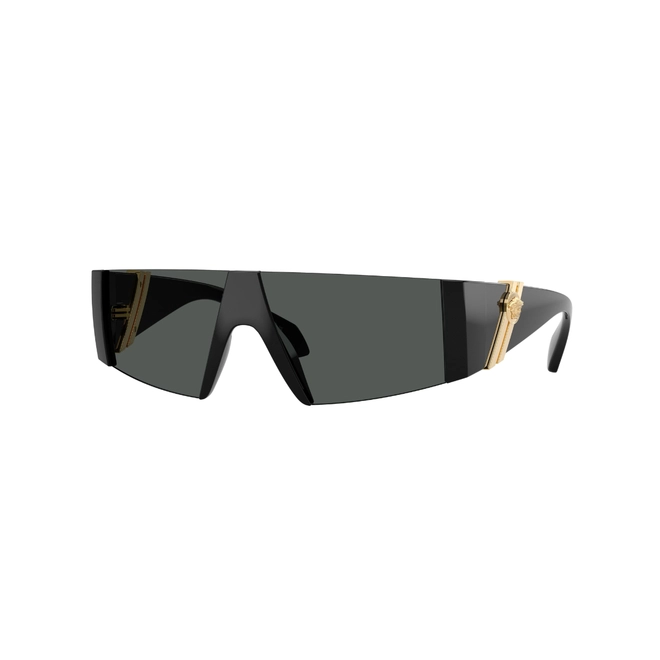 Óculos de Sol Versace 0VE4516 GB1/8736 Acetato Preto com lentes na cor Cinza Escuro 1