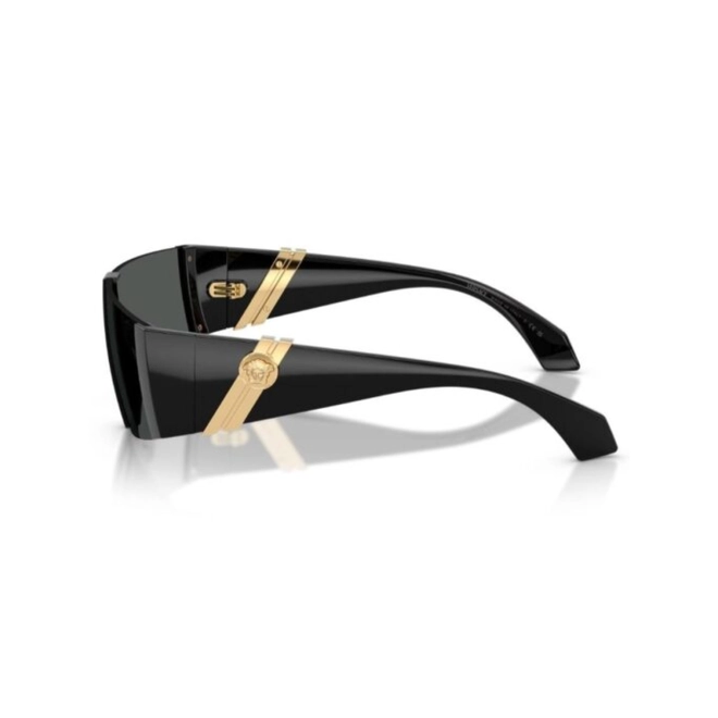 Óculos de Sol Versace 0VE4516 GB1/8736 Acetato Preto com lentes na cor Cinza Escuro 3