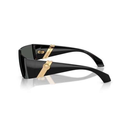 Óculos de Sol Versace 0VE4516 GB1/8736 Acetato Preto com lentes na cor Cinza Escuro