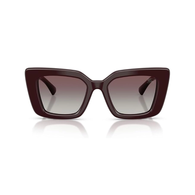 Óculos de Sol Burberry 0BE4476 42048G51 Acetato Bordô com lentes na cor Cinza Degradê 2