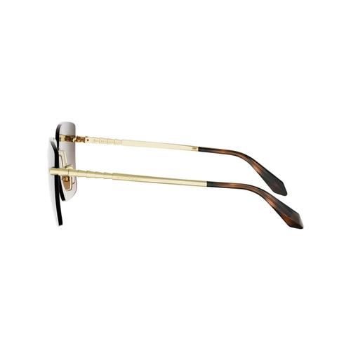 Óculos de Sol Bvlgari BV40107U_6030F Metal Dourado com lentes na cor Marrom Degradê