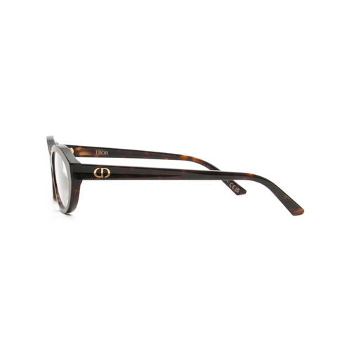 Óculos de Grau Christian Dior DiorGlowO B1I CD50127I_53052 Acetato Marrom Mesclado