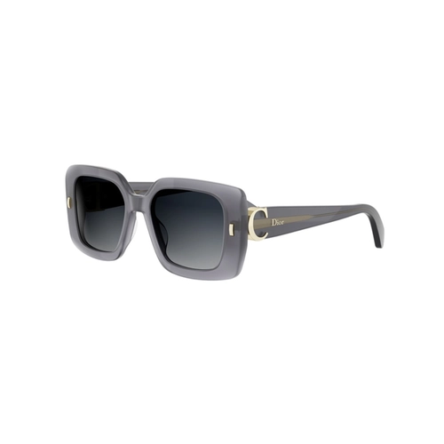 Óculos de Sol Christian Dior Initials S2I CD40274I_5320B Metal Dourado com lentes na cor Cinza Degradê